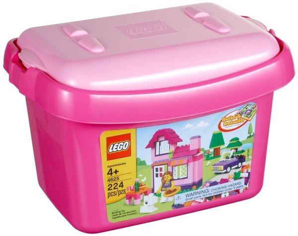 Os tijolos LEGO e mais pink ou blue box tijolo 4625